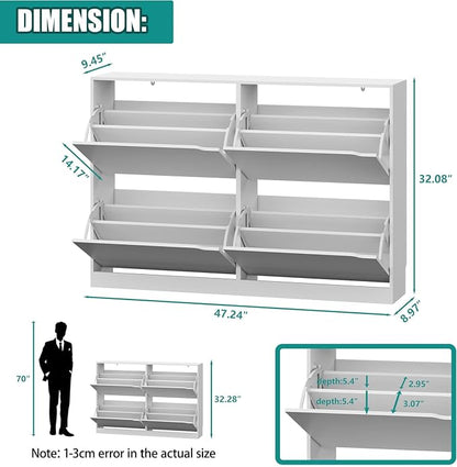 Xixini Shoe Storage Cabinet for Entryway - Image 2