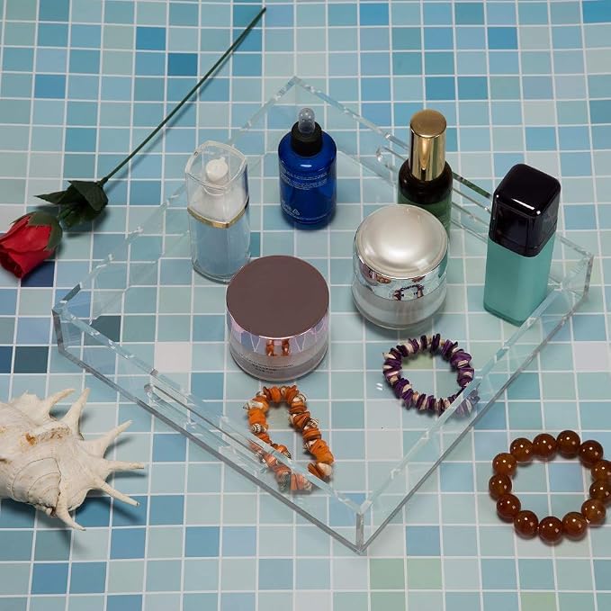 Clear Sturdy Acrylic Serving Tray - Image 6
