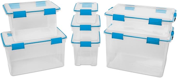 Sterilite 4-Pack Gasket Box, Weather-Resistant Storage Bins - Image 9