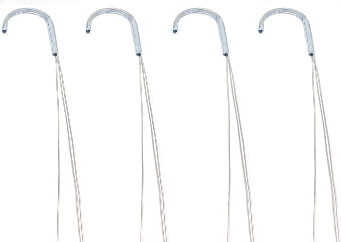 4 Pack 21" 3 Strong Wire Steel Hook Hanger, Gardening Indoor Outdoor Patio - Image 5