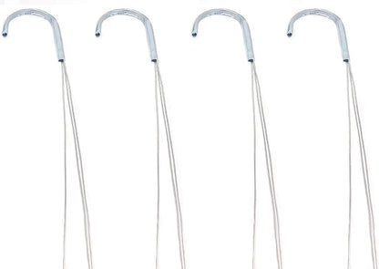 4 Pack 21" 3 Strong Wire Steel Hook Hanger, Gardening Indoor Outdoor Patio - Image 5