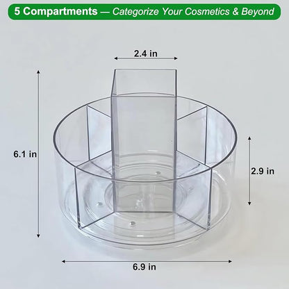 Taiuloo 360 Rotating Makeup Organizer, Lazy Susan Cosmetics Storage Turntable - Image 5