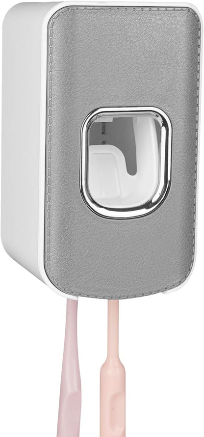 2 Slot Plastic Toothbrush Holder and Toothpaste Dispenser Wall Mounted - Image 6