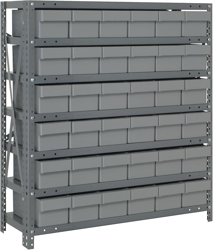 Quantum Storage Systems 1839-602GY Solid Heavy Duty 7 Shelves 36 Super Tuff by QuantumStorageSystems