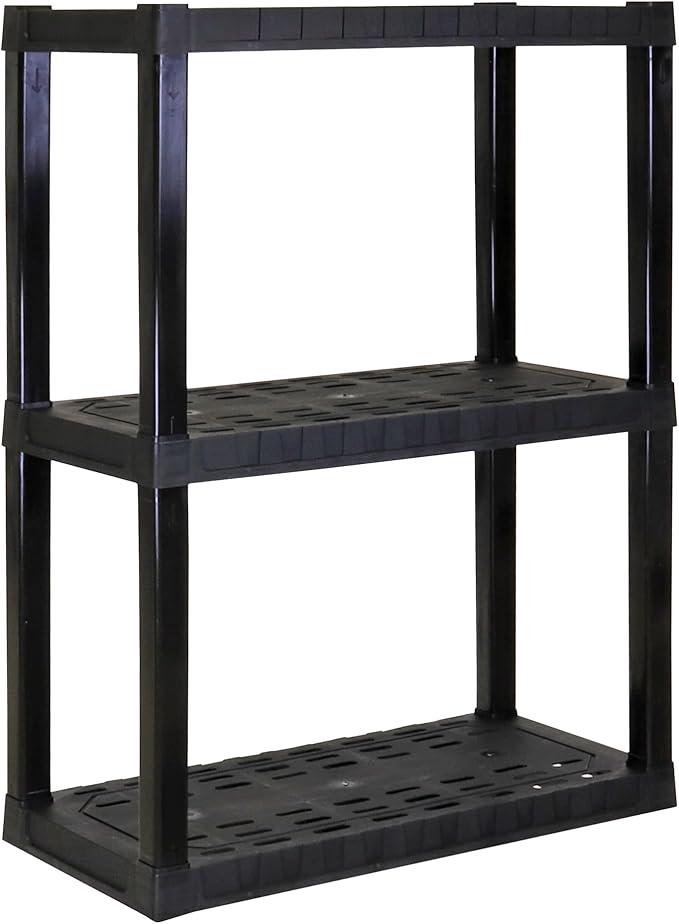 Oskar Heavy Duty Plastic Storage Shelves- by Koolatron
