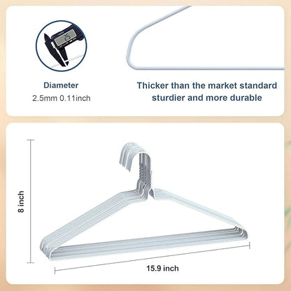 SPECILITE Wire Metal Clothes Hangers Bulk 50 Pack - Image 2