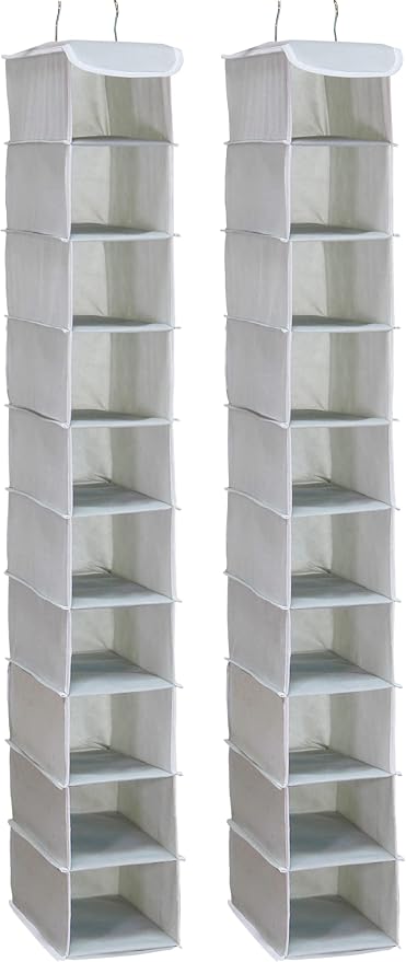 Simple Houseware 2 Pack 10 Shelves Hanging Organizer - Image 4