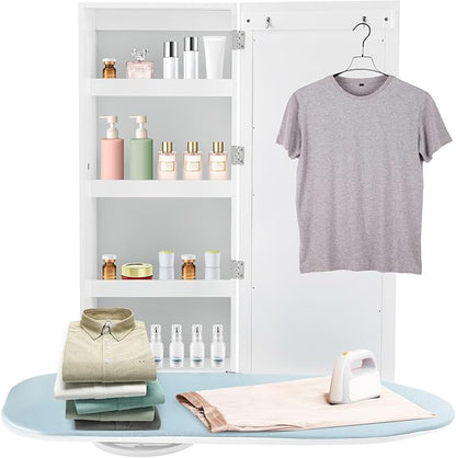 Wall Mount Ironing Board Cabinet, 14 * 8.1 * 37.5inch Built-in Swivel Ironing by Unknown