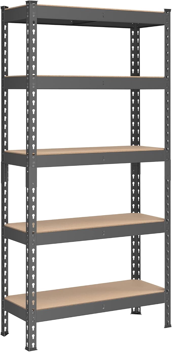 SONGMICS 5-Tier Storage Shelves, Load 2310 lb, Garage Storage, Boltless Assembly by SONGMICSbySONGMICSHOME