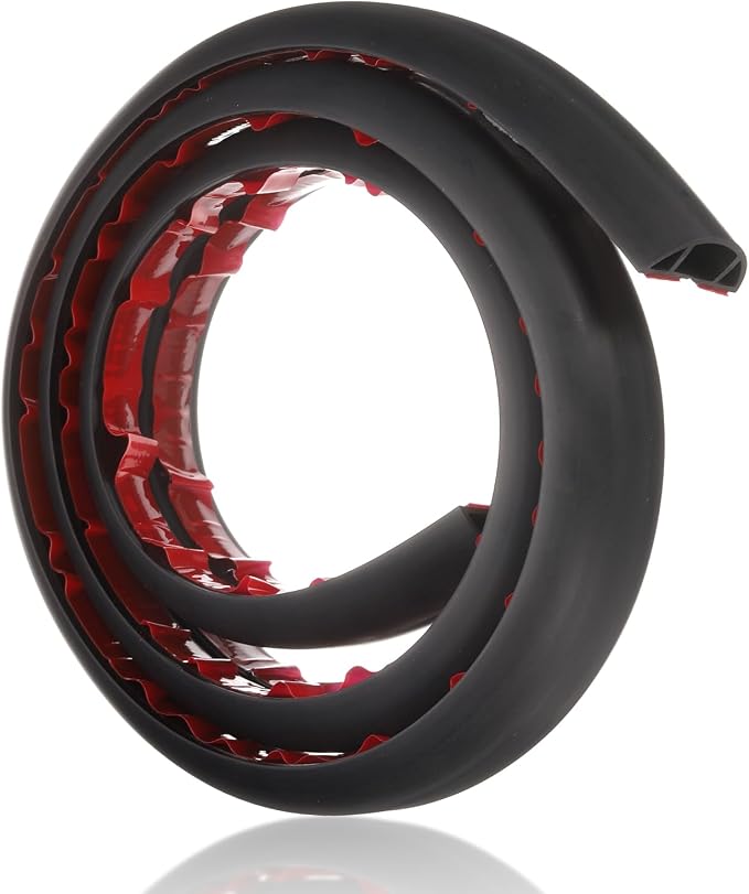 HARFINGTON 4ft Cord Cover Floor W0.6 x H0.33 Inner Channel PVC Hide Extension - Image 3