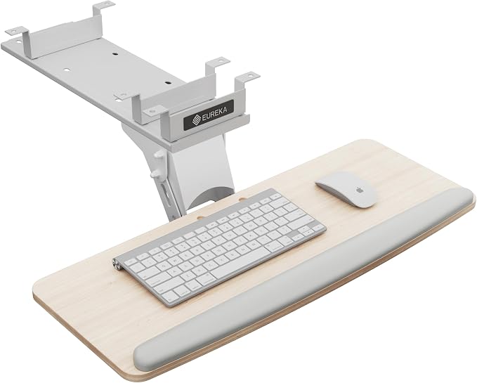 EUREKA ERGONOMIC Keyboard Tray Height Adjustable, Swivel Tilt Computer Keyboard by EUREKAERGONOMIC