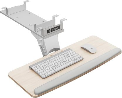 EUREKA ERGONOMIC Keyboard Tray Height Adjustable, Swivel Tilt Computer Keyboard by EUREKAERGONOMIC