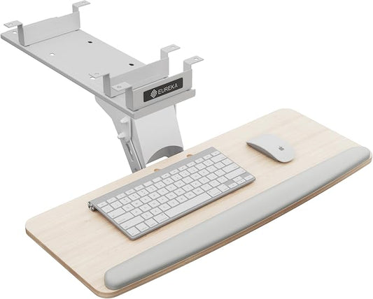 EUREKA ERGONOMIC Keyboard Tray Height Adjustable, Swivel Tilt Computer Keyboard by EUREKAERGONOMIC