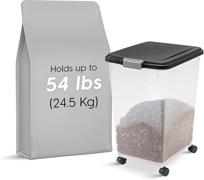 IRIS USA Airtight Dog Food Storage Container, Attachable Wheels, - Image 5