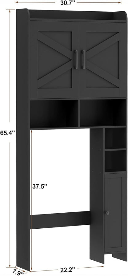 Homhedy Wooden Over The Toilet Storage Cabinet - Image 2