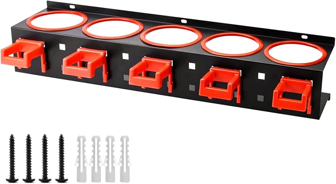 QWORK Spray Bottle Storage Rack, Aerosol Can Rack Organizer Wall Mount - Image 7