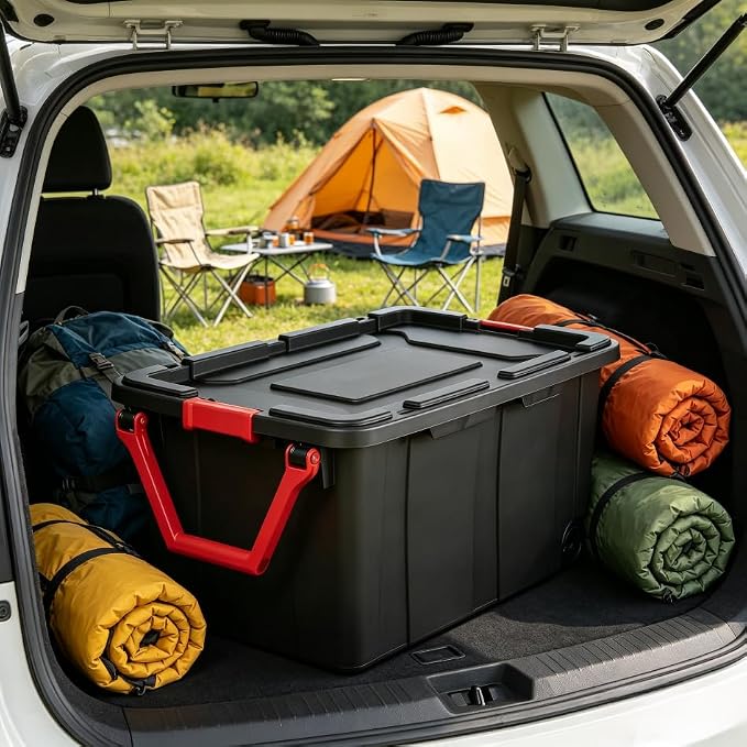 40-gallon wheeled plastic storage boxes - Image 7