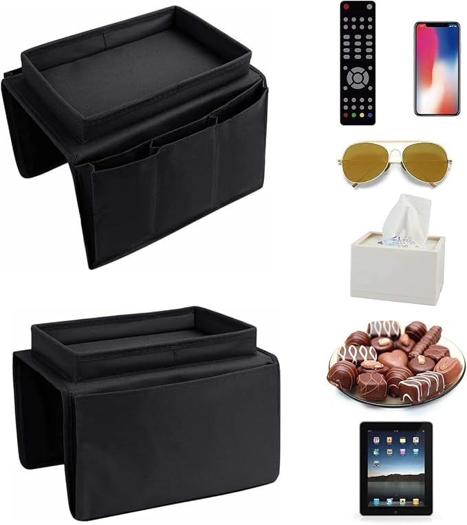 Sofa Armrest Organizer with Cup Holder No-Slip Couch Sofa Armrest Organiser - Image 4