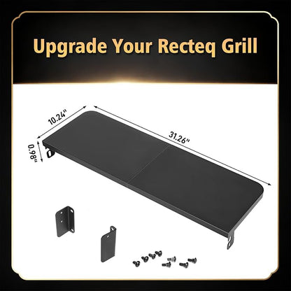 QuliMetal Front Shelf for Recteq RT-1100, Folding Front Grill Table Accessory - Image 2