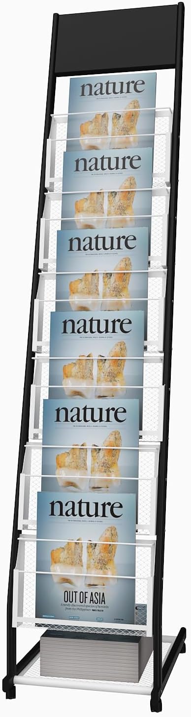 floor standing magazine rack Brochure Display Stand - Image 5