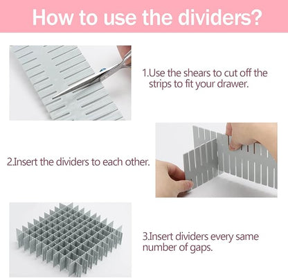 acDesign 40Pcs Drawer Dividers, Adjustable Drawer Organizer - Image 3