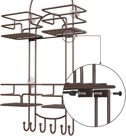SRIWATANA Shower Caddy Organizer Hanging Over Head, Bathroom Shower Rack Hanger - Image 9