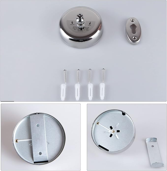 2 Pcs Retractable Clothesline 304 Stainless Steel Durable - Image 3
