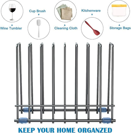 Reusable Storage Bags Rack, Stainless Stand - Image 4