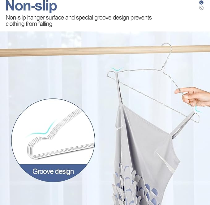 SPECILITE Wire Hangers 200 Pack, Metal Wire Clothes Hanger Bulk - Image 3