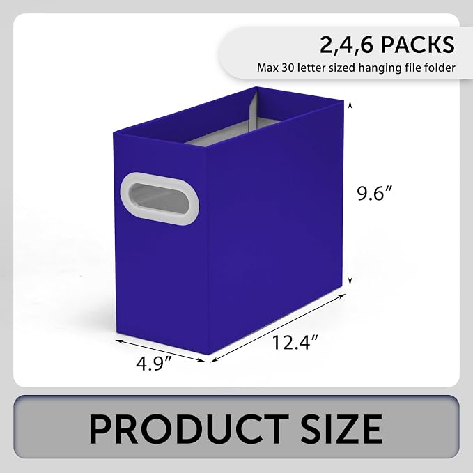Hanging File Organizer, Cardboard File Folder Organizer - Image 2