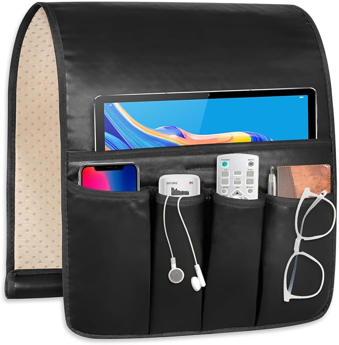 Non-slip Couch Organizer Armchair Caddy, Artificial Leather TV Remote Control by WETRBWEH