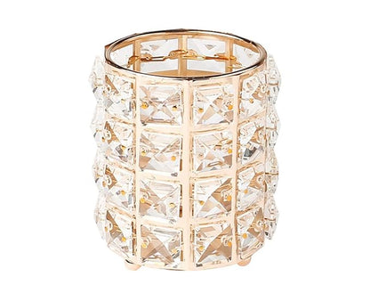 Golden Crystal Makeup Brushes Holder Organizer by JOSALINAS