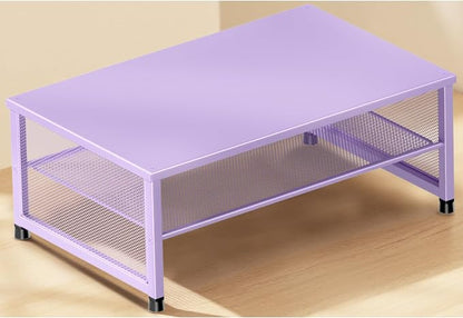 Desk Organizers and Accessories, 2-Tier Metal Computer Monitor Stand Riser by ECOLOVI