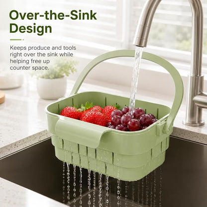 Foldable Colander Sink Drain Basket - Image 7
