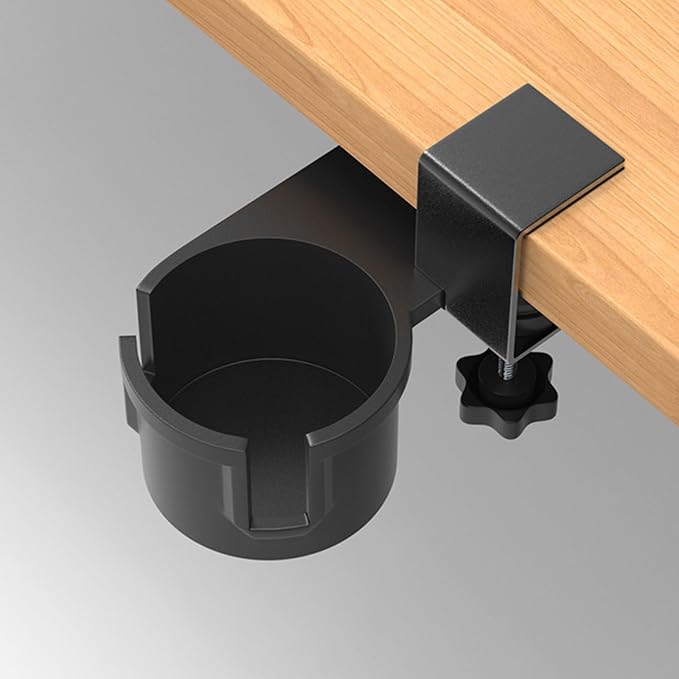 Upgraded 180 Degree Rotating Desk Clamp Organiser Cup Holder - Image 2