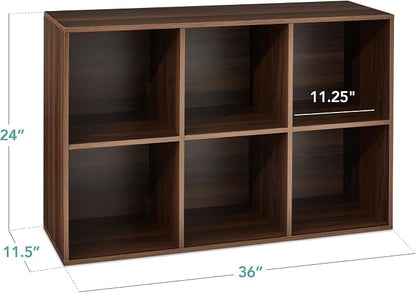 Best Choice Products 6-Cube Storage Organizer, 11in Shelf Opening, Display Shelf - Image 2