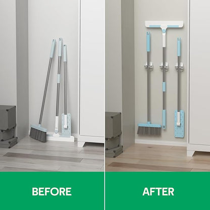reliahom 10 Pack Broom Holder Wall Mount Mop Grippers No Drilling Self Adhesive - Image 7