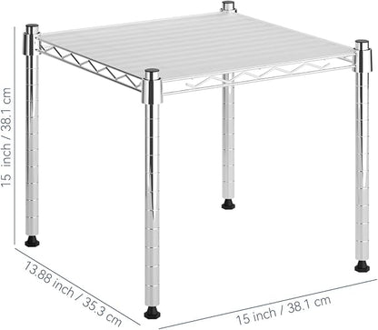 Whitmor 1 Tier Supreme Stacking Shelving Unit, Wire Metal Home Storage Organizer - Image 3