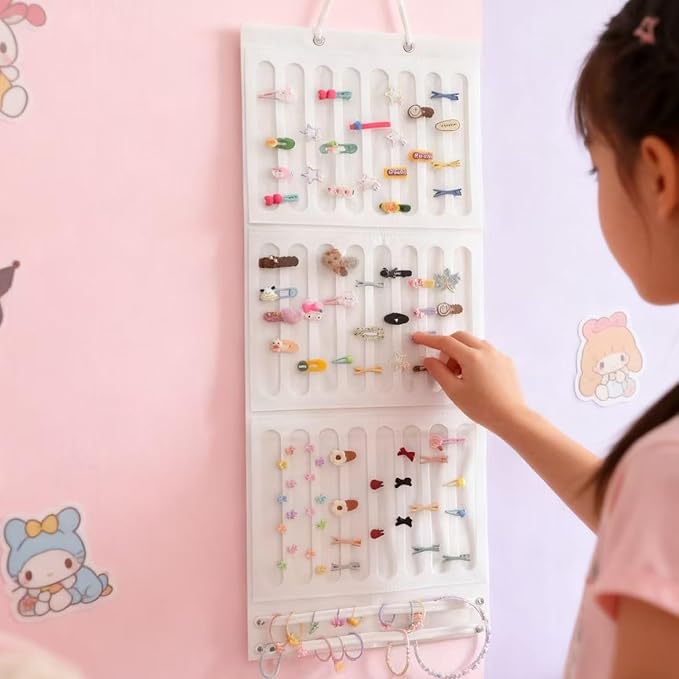 Hair Bows Holder & Organizer for Girls, Wall Hanging Baby Hair Accessory - Image 5