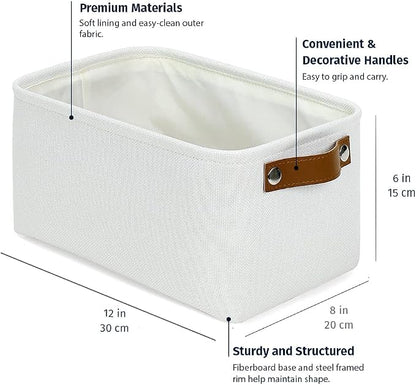 OrganiHaus Small Fabric Storage Baskets - Image 2