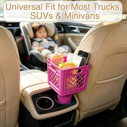 Universal Square Car Cup Holder Adapter, Fits Half Gallon Milk Cartons & Large - Image 4