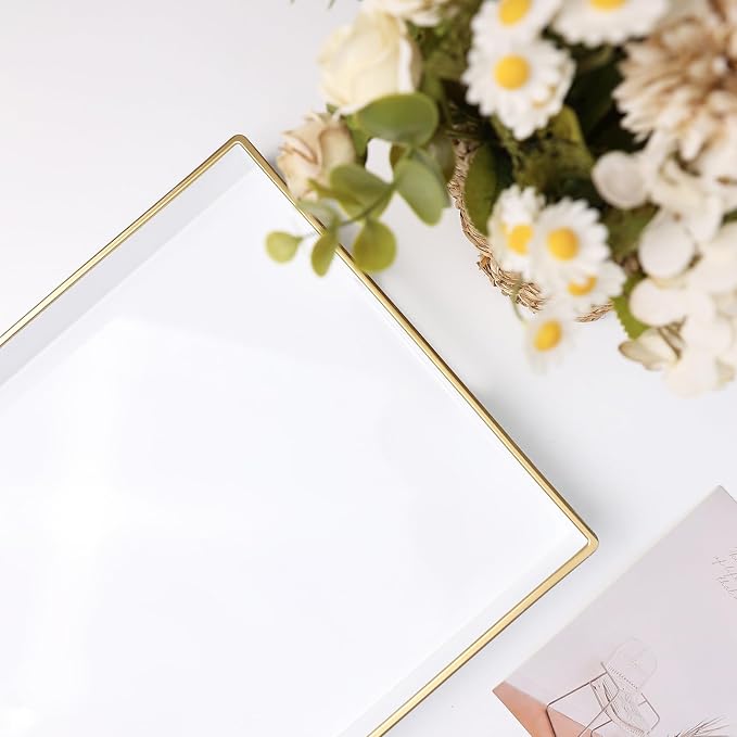 Spsyrine White Decorative Serving Tray - Image 6