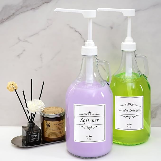 2 Pcs Glass Liquid Laundry Detergent Dispenser - Image 5