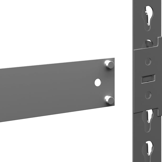 Yaheetech 5-Tier Heavy Duty Storage Shelves 28" W x 12" D x 60" H Dark Gray | - Image 6