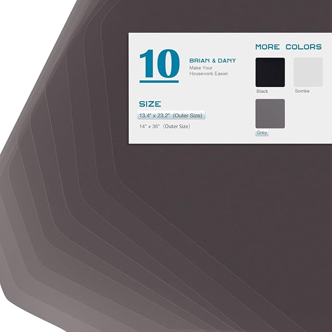 BRIAN & DANY Wire Shelf Liner 13.4" x 23.2", Heavy Duty Shelf Liners - Image 3