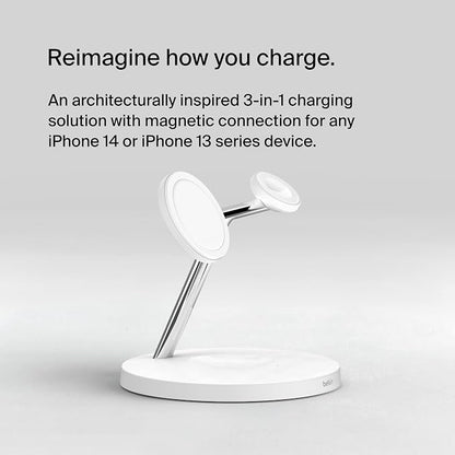 Belkin MagSafe Charger, 3-in-1 Wireless Charging Stand, 2ND GEN, 33% Faster - Image 8