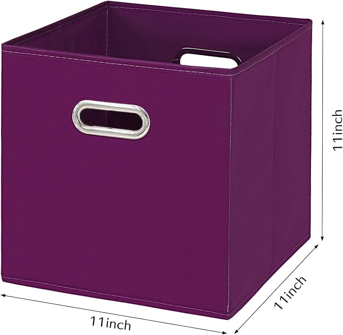 Fabric Cloth Storage Bins, Fabric Cube Bins Organizer - Image 2