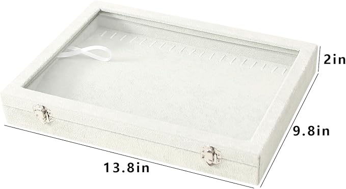 Coward 20 Hooks Necklace Organizer Jewelry Box - Image 2