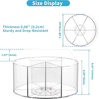 Acrylic Pen Holder for Desks, Acrylic Desk Organizer Clear, 360 Degree Pencil - Image 8