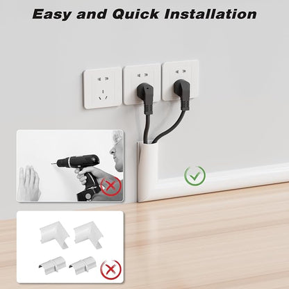 39" Silicone Cord Hider for Wall Mount TV, Large Self-Adhesive Cable Hider for - Image 6